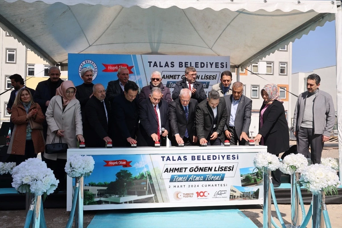 Ahmet Gönen Lisesi\'nin Temeli Törenle Atıldı