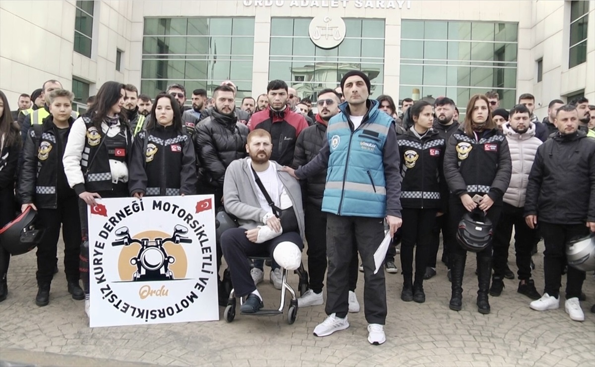 Ordu\'da Motosikletli Kuryeler Trafik Kazalarına Dikkat Çekti
