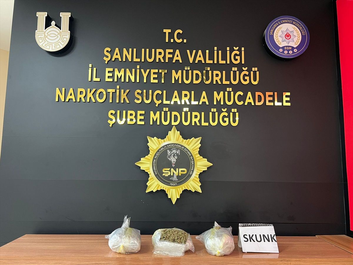 Şanlıurfa\'da 1 kilo 600 gram sentetik uyuşturucu ele geçirildi, bir şüpheli gözaltına alındı