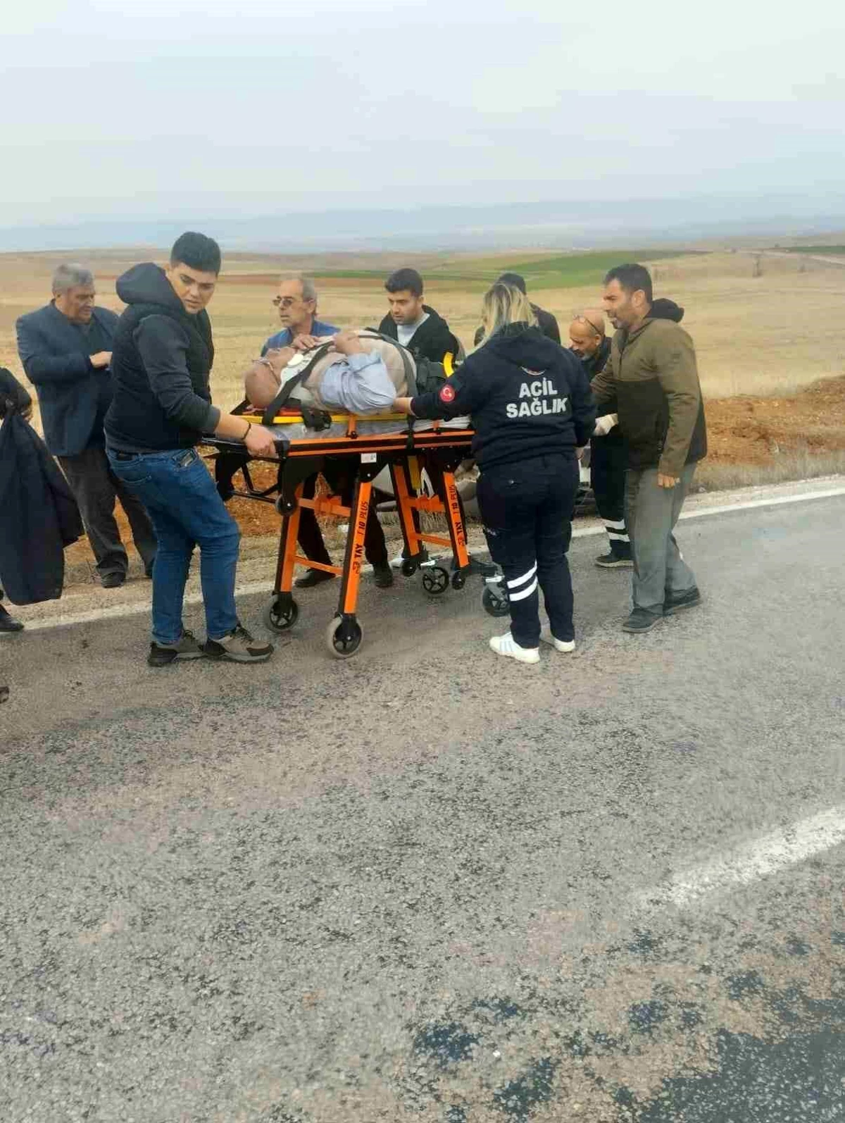 Eskişehir\'de Direksiyon Hakimiyetini Kaybeden Sürücü Kazada Yaralandı