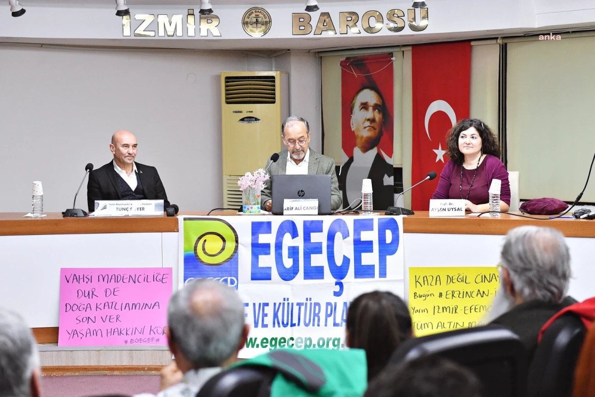 İzmir Büyükşehir Belediye Başkanı Tunç Soyer, EGEÇEP Kurultayı\'nda yerel yönetimler ve ekolojik kentler hakkında konuştu