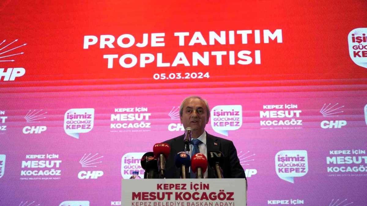 CHP Kepez Belediye Başkan Adayı Mesut Kocagöz, 107 projesini tanıttı