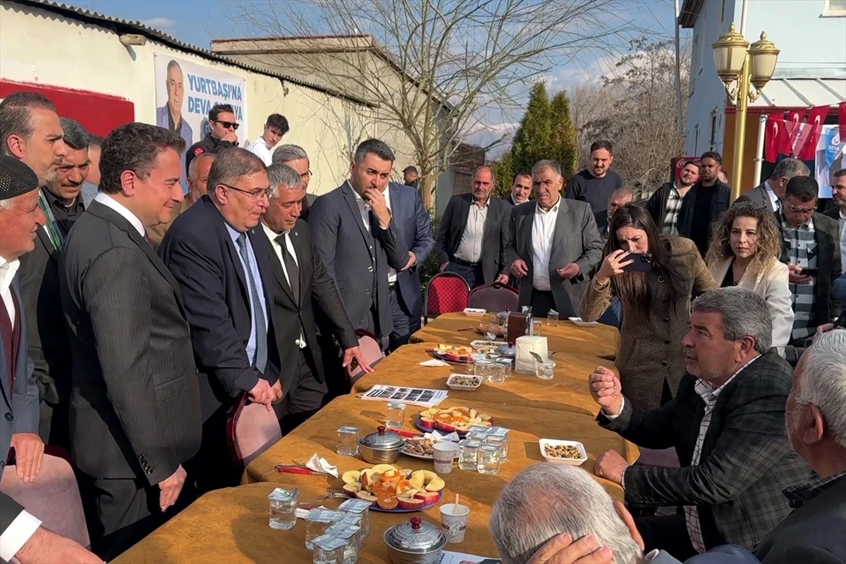 DEVA Partisi Genel Başkanı Ali Babacan Elazığ\'da ziyaretler gerçekleştirdi