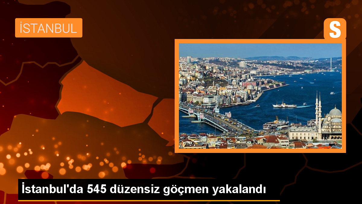 İstanbul'da yakalanan 545 düzensiz göçmen İl Göç İdaresine gönderildi