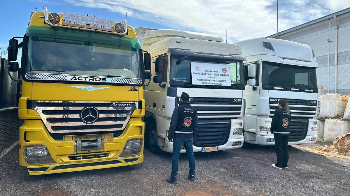 Kayseri\'de 4 Milyon TL Değerindeki Tırların Şase Numaraları Değiştirilerek Satılmaya Çalışıldı