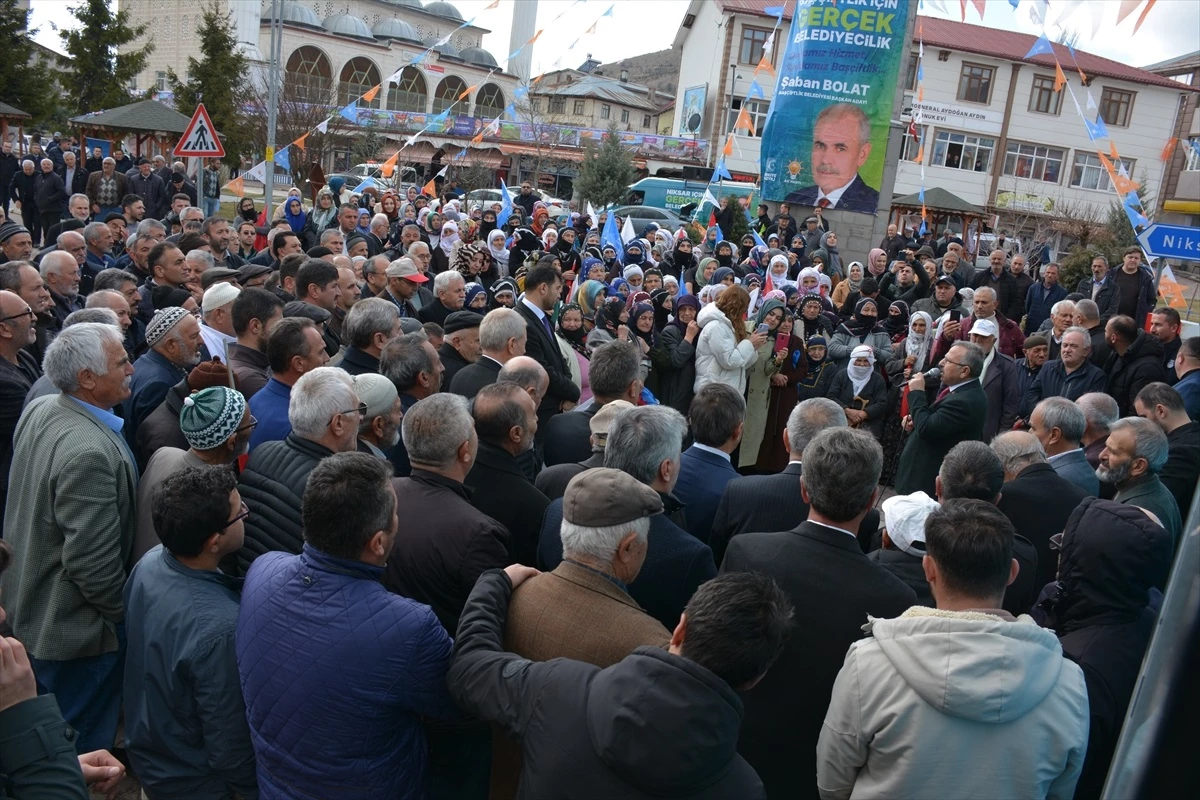 Tokat\'ın Başçiftlik ilçesinde AK Parti Seçim İrtibat Bürosu açıldı