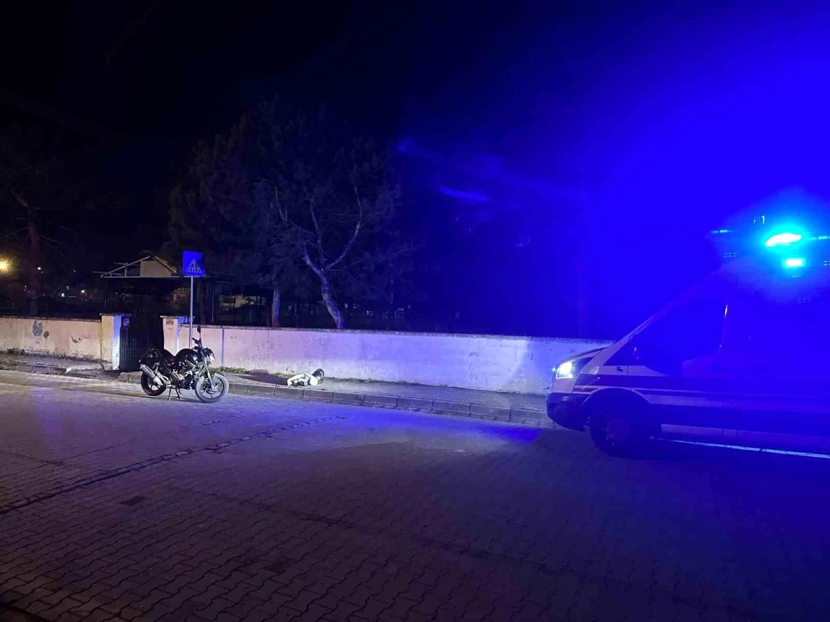 Tekirdağ\'da motosiklet kazası: Sürücü yaralandı
