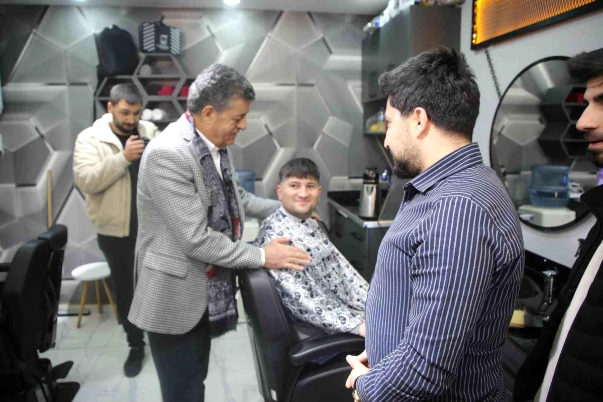 AK Parti Şırnak Belediye Başkanı Mehmet Yarka Esnaf Ziyaretinde