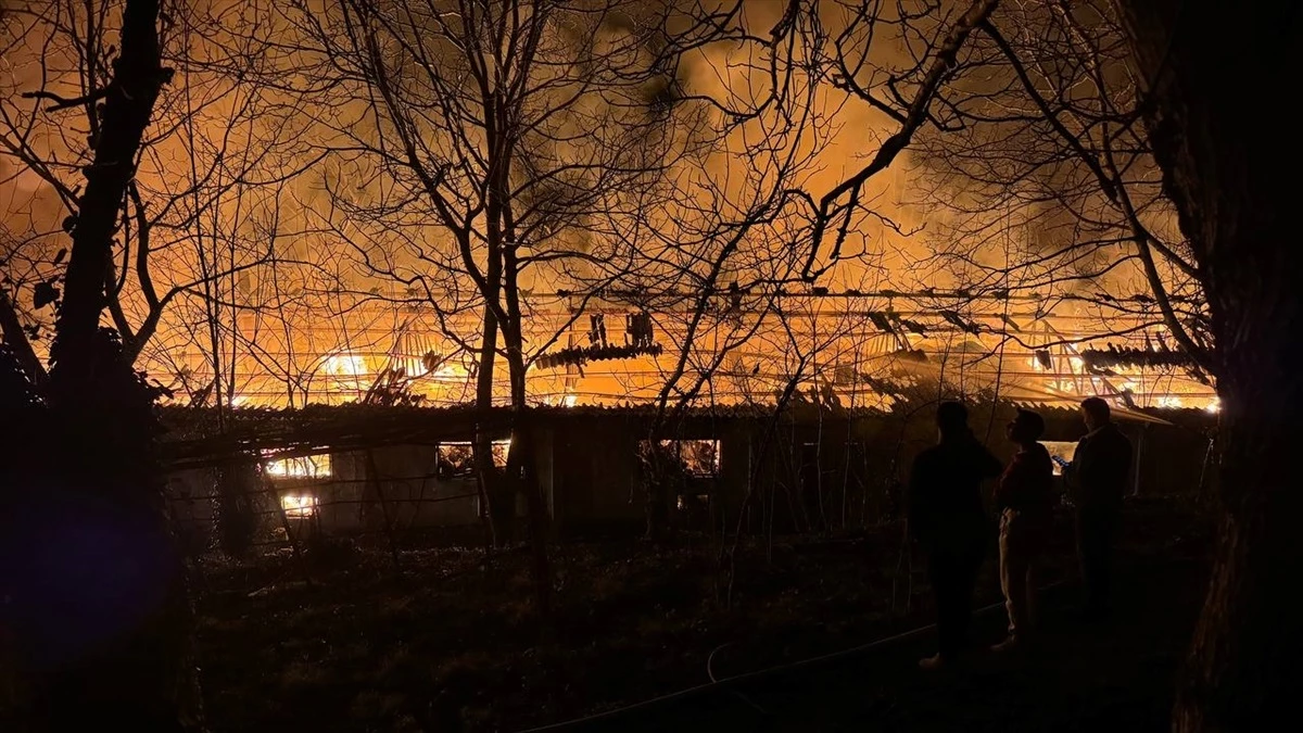 Zonguldak\'ta Tekstil Atölyesinde Yangın Çıktı