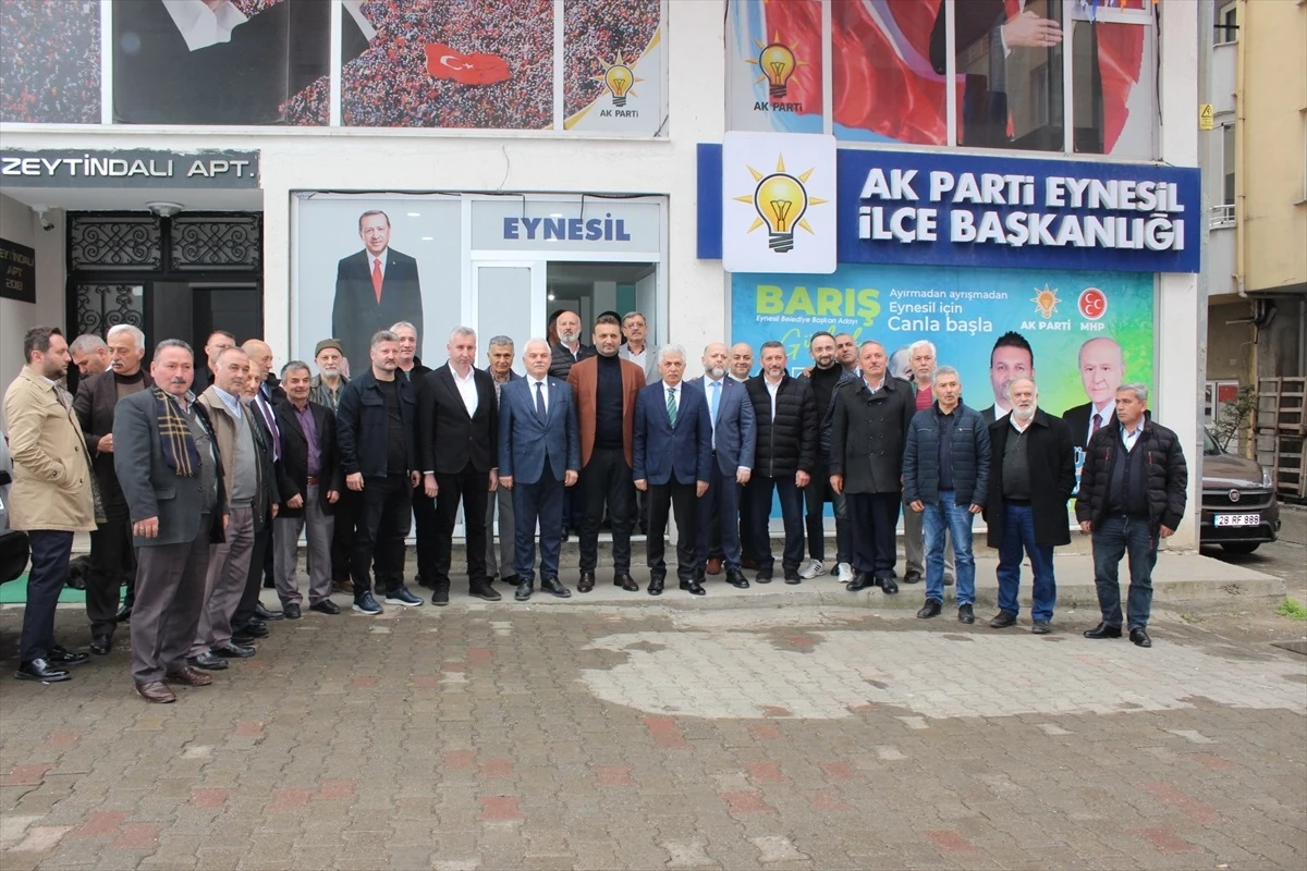 AK Parti Milletvekili Nazım Elmas, Eynesil\'de destek istedi
