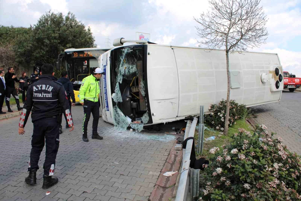 Aydın\'da Minibüs Devrildi: 28 Kişi Yaralandı