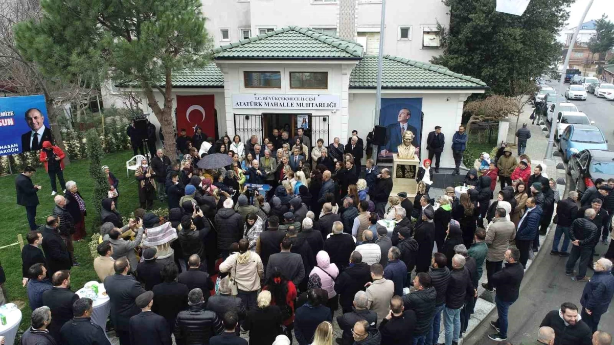 Büyükçekmece Belediyesi tarafından yapılan Atatürk Mahalle Muhtarlığı açıldı