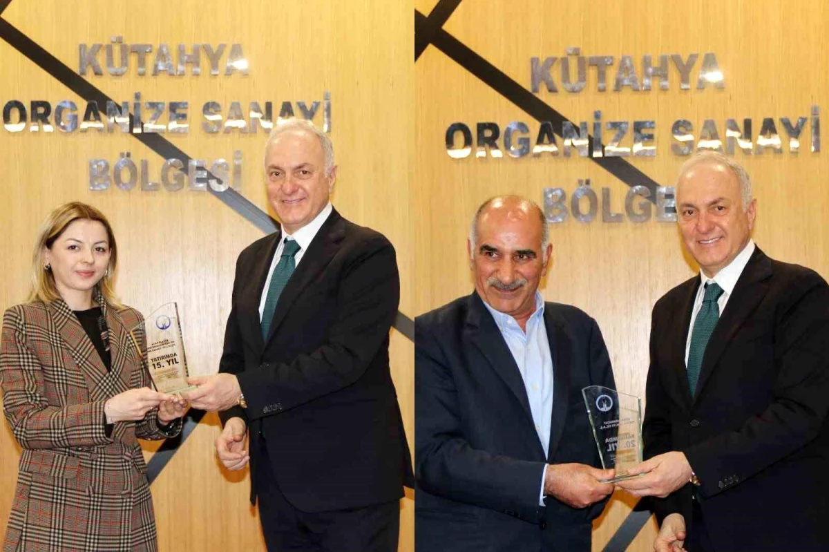 Kütahya Organize Sanayi Bölgesi\'nde Ödül Töreni Düzenlendi