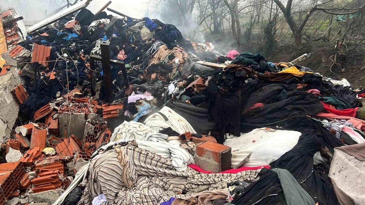 Zonguldak\'ta tekstil atölyesinde çıkan yangın 14 saatte söndürüldü