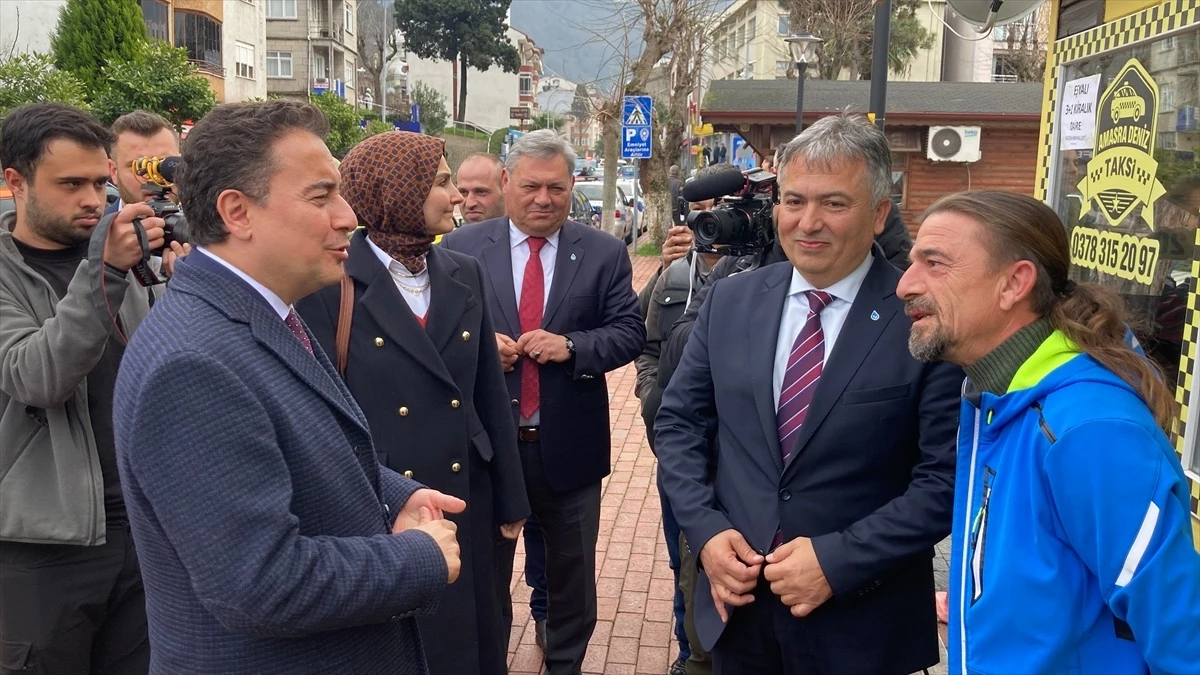 DEVA Partisi Genel Başkanı Ali Babacan Bartın\'ın Amasra ilçesinde ziyaretler gerçekleştirdi