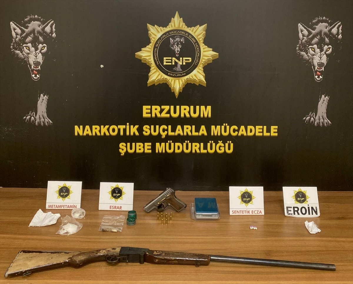 Erzurum\'da Uyuşturucu Operasyonu: 4 Tutuklama