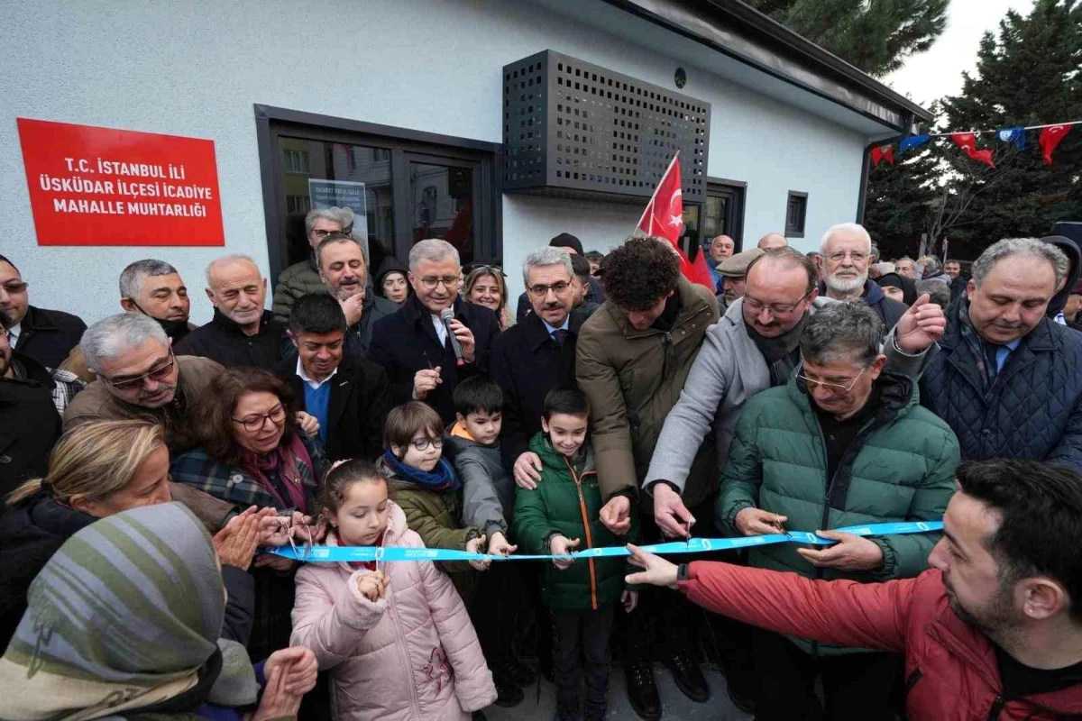 Üsküdar İcadiye Mahallesi Muhtarlık ve Spor Kulübü yeni binası hizmete açıldı