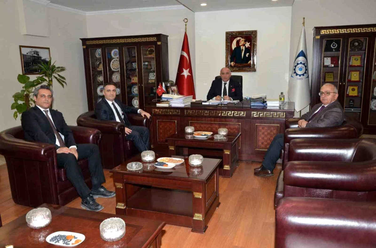 Erzurum Vergi Dairesi Başkanı, ETSO Başkanını ziyaret etti