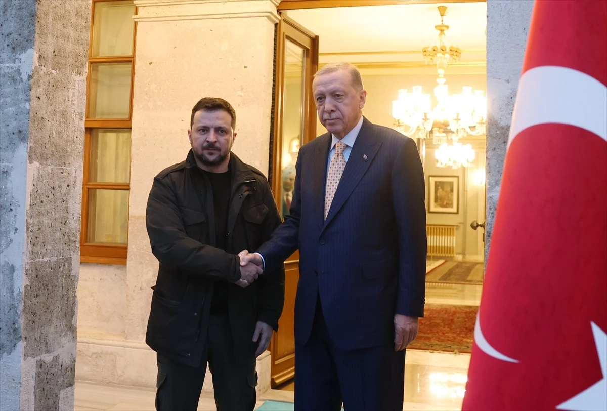 Cumhurbaşkanı Erdoğan, Ukrayna Devlet Başkanı Zelenskiy ile Görüştü