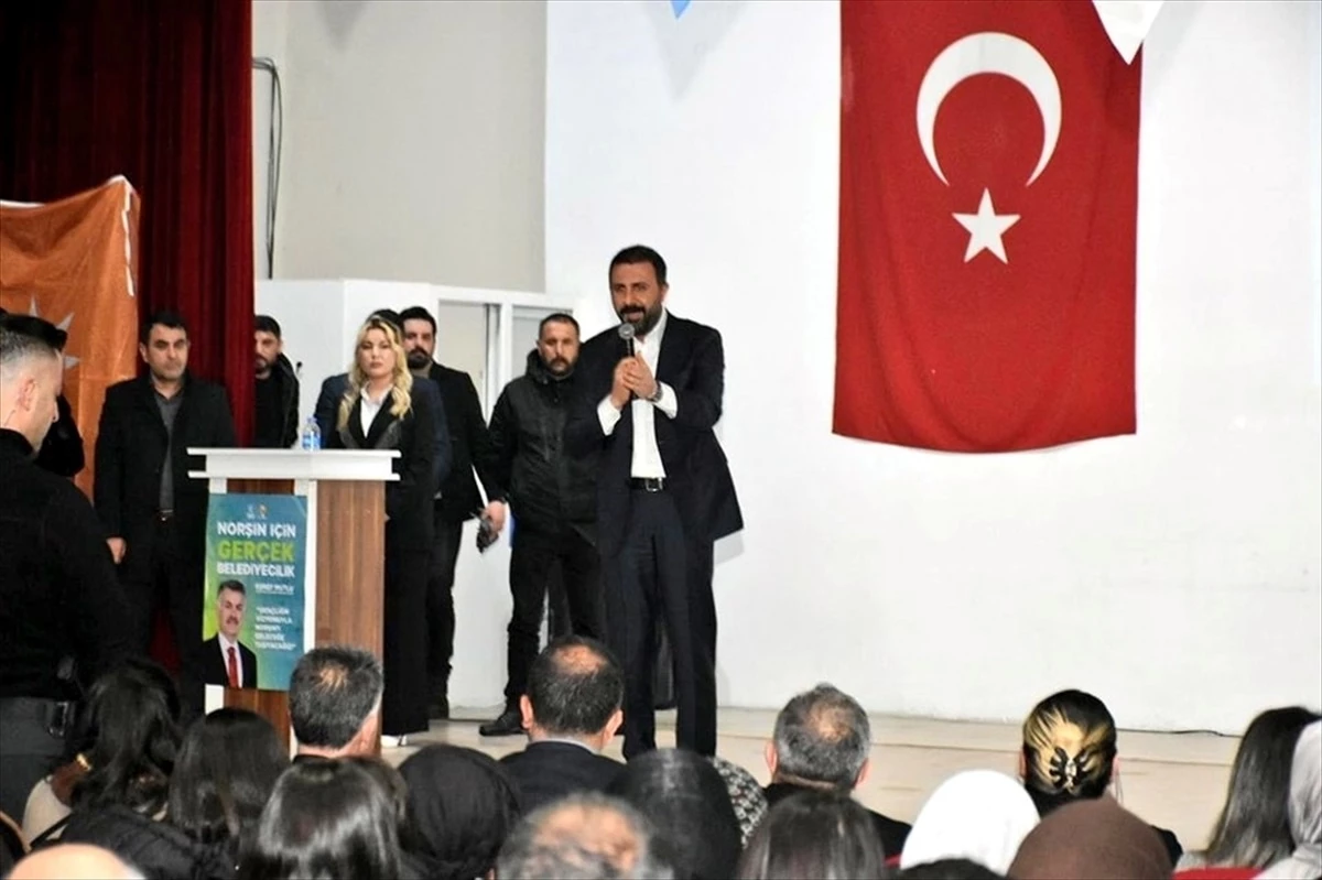 Güroymak AK Parti Belediye Başkan Adayı Eşref Mutlu, Projelerini Tanıttı
