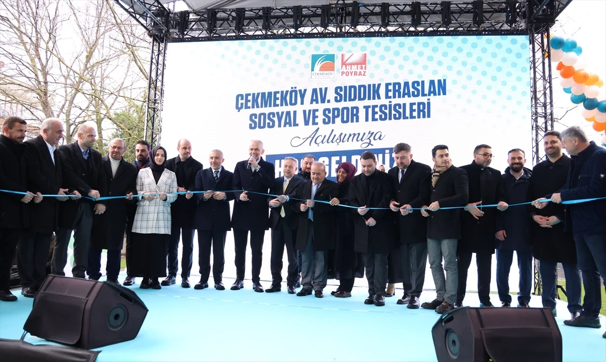 Çekmeköy Belediyesi, Av. Sıddık Eraslan Sosyal ve Spor Tesisleri\'ni hizmete açtı