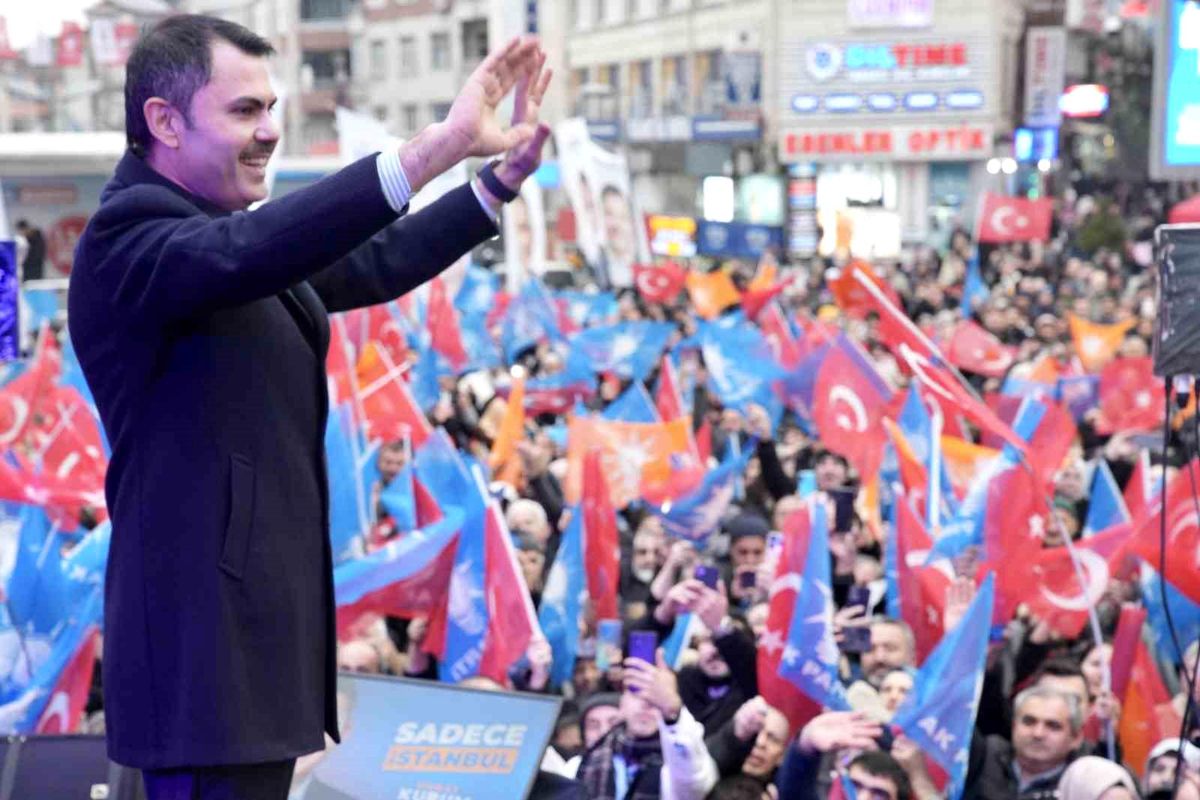 İBB Başkan Adayı Murat Kurum Esenler\'de Miting Düzenledi