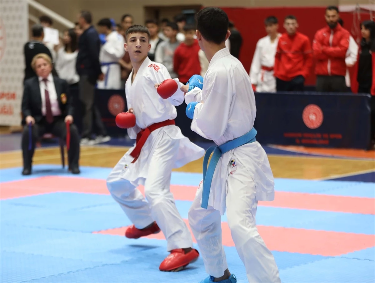 Samsun\'da düzenlenen Karate Gençler Türkiye Birinciliği müsabakaları devam ediyor
