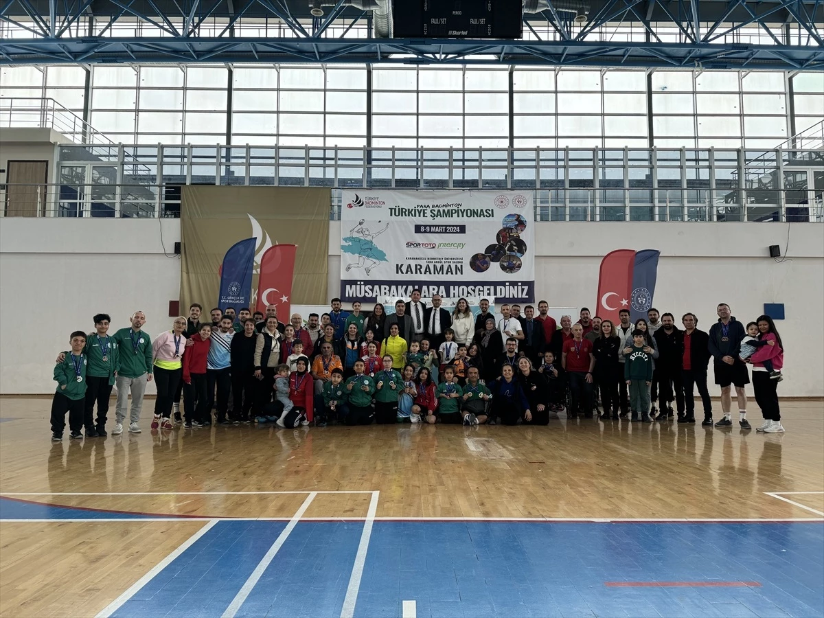 Karaman\'da düzenlenen Para Badminton Türkiye Şampiyonası tamamlandı