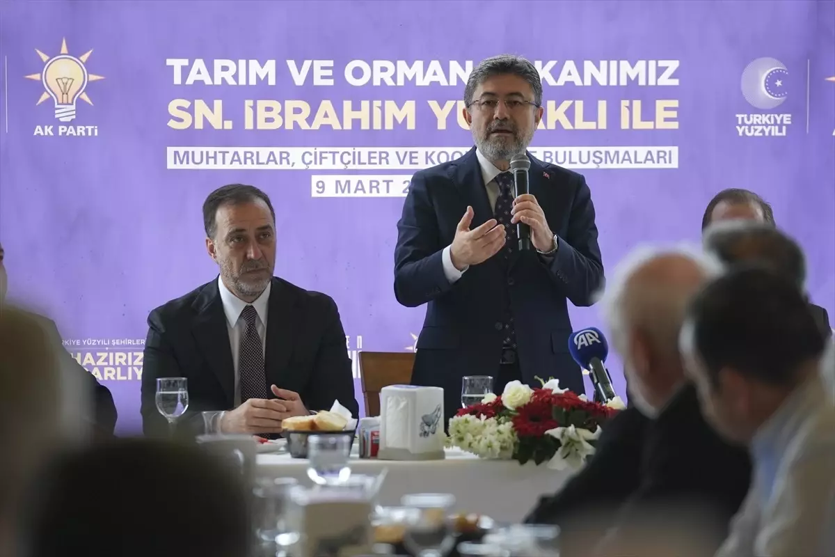 Tarım ve Orman Bakanı İbrahim Yumaklı, Sürdürülebilir Üretim ve Yatırım İstiyor