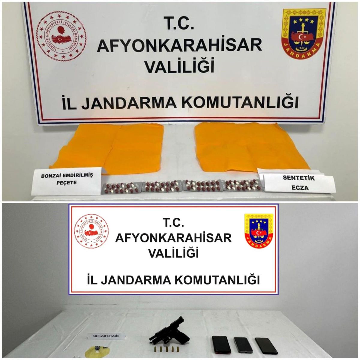 Afyonkarahisar\'da uyuşturucu imal edip satan suç örgütü jandarma operasyonuyla çökertildi