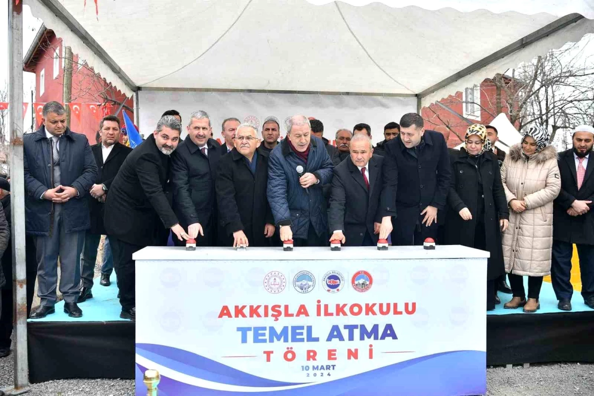 Kayseri\'de Akkışla İlkokulu Temel Atma Töreni Gerçekleştirildi