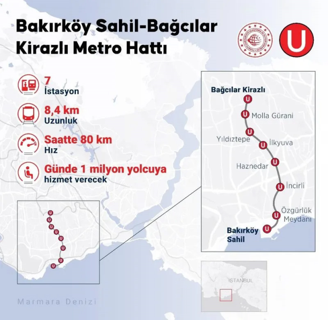 Cumhurbaşkanı Erdoğan, Bakırköy Sahil-Bahçelievler-Güngören-Bağcılar Kirazlı Metro Hattı'nın açılış sürüşünü yaptı