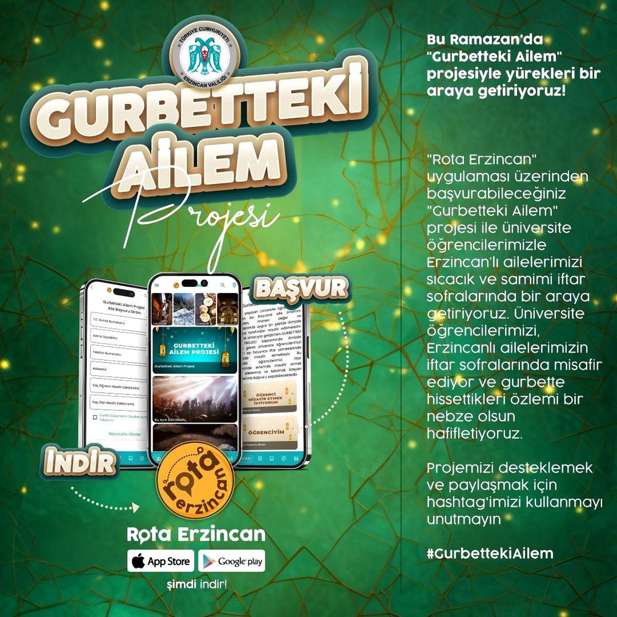 Erzincan\'da Üniversite Öğrencileri Ramazan Ayında Aile Ortamında Misafir Ediliyor