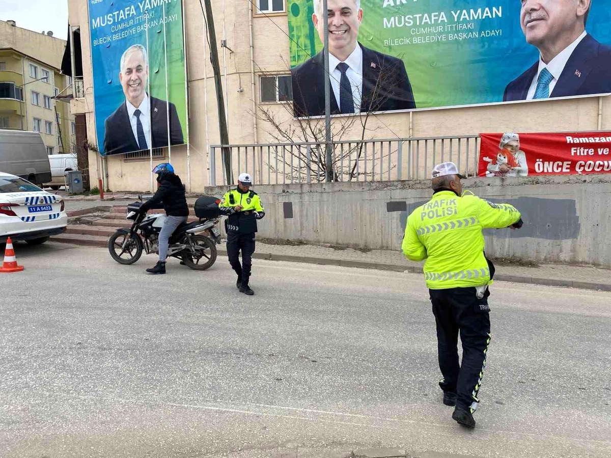 Bilecik\'te Şok Motosiklet Denetimleri: 29 bin 695 TL idari para cezası uygulandı