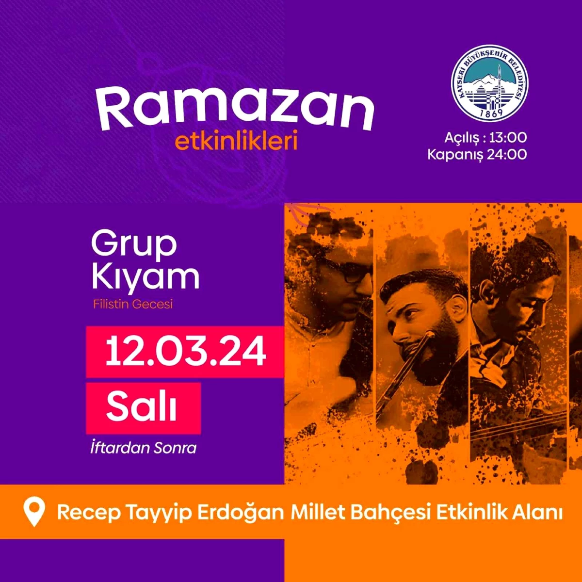Kayseri Büyükşehir Belediyesi Ramazan Etkinlikleri Başlıyor