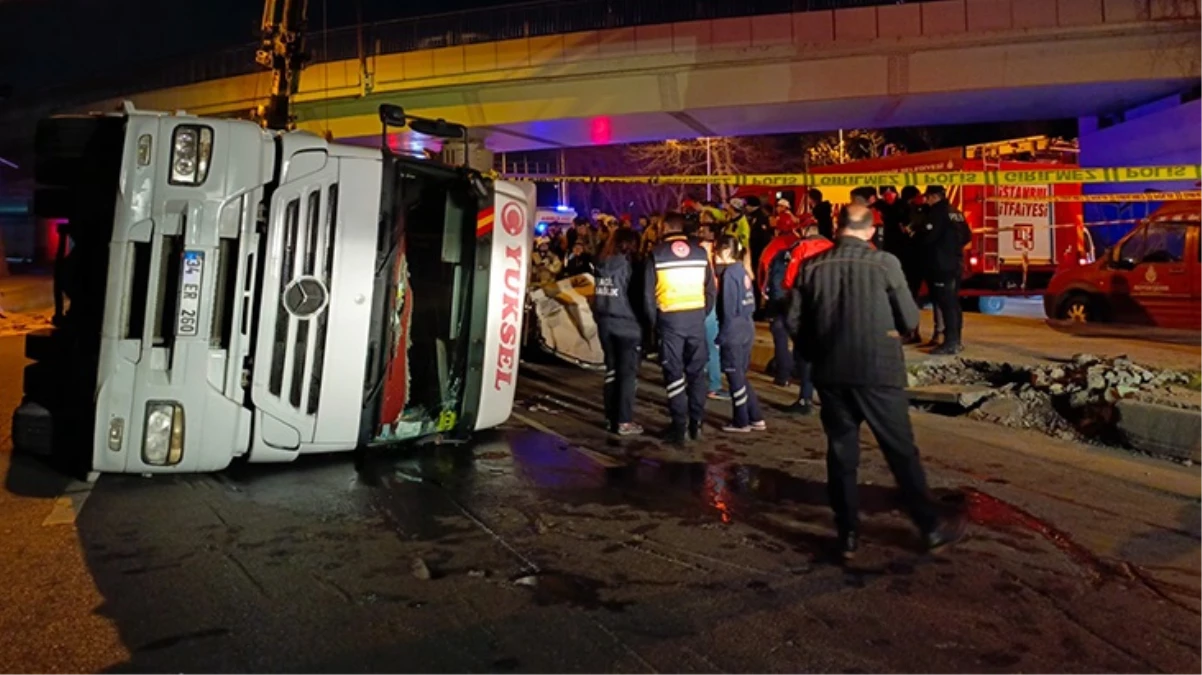 Bakırköy\'de dorsesinin devrilmesi sonucu 4 kişinin ölümüne neden olan tırın sürücüsü tutuklandı