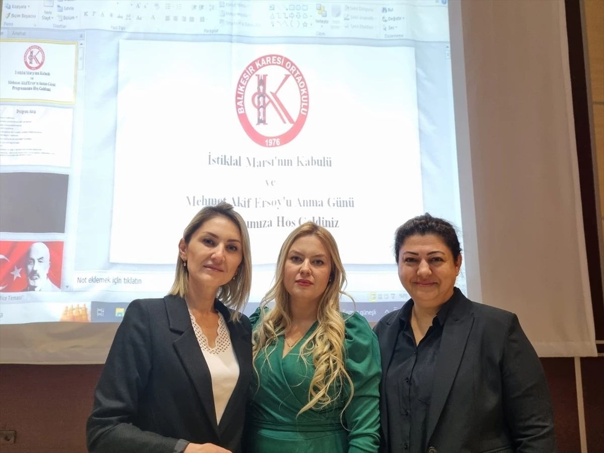 Balıkesir Karesi Ortaokulu Öğretmenleri İstiklal Marşı\'nın 103. Yılını Video Klibiyle Kutladı