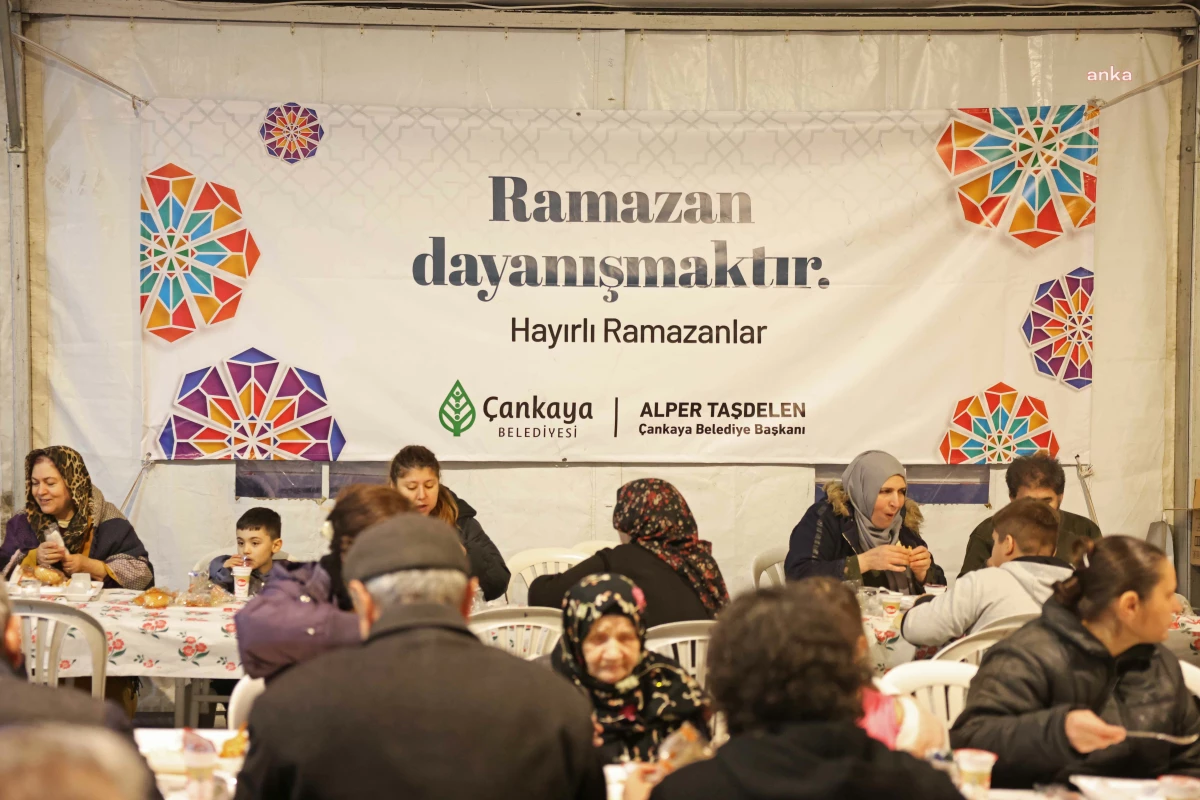 Çankaya Belediyesi Ramazan Ayında Dayanışma Sofralarını Kurdu