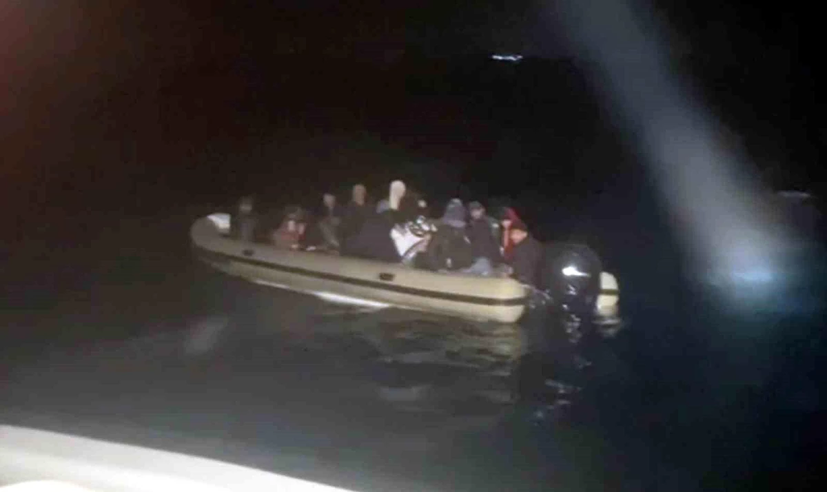Muğla\'nın Datça ilçesinde 41 düzensiz göçmen yakalandı