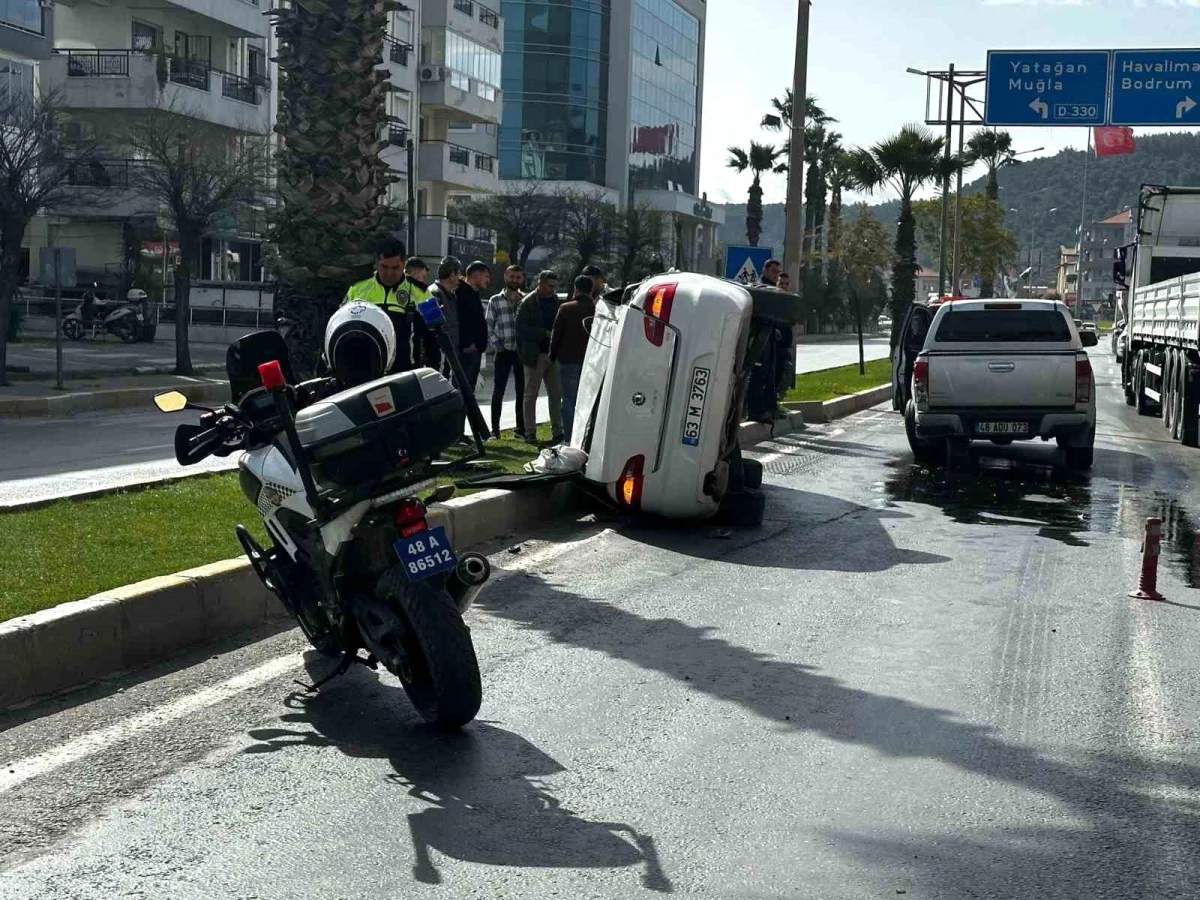 Muğla\'nın Milas ilçesinde trafik kazası: Bir kişi yaralandı