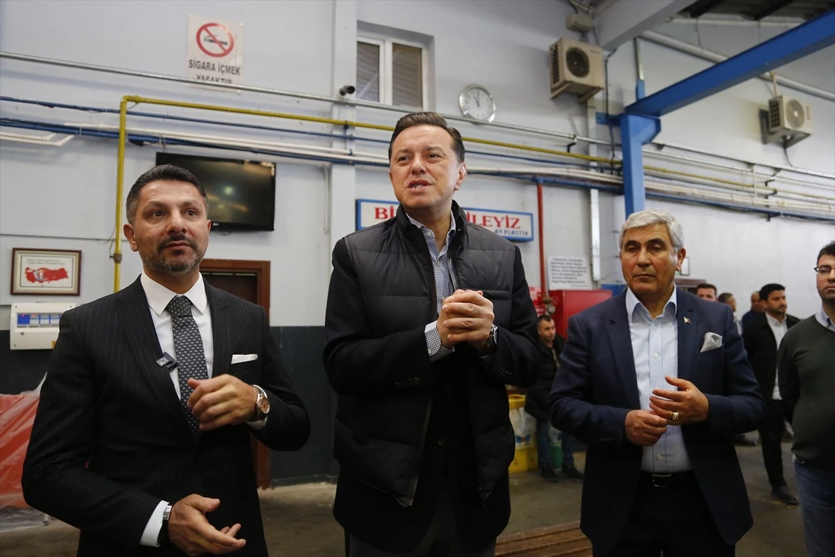 AK Parti Eskişehir Büyükşehir Belediye Başkan adayı Nebi Hatipoğlu, EOSB\'deki fabrikaları ziyaret etti