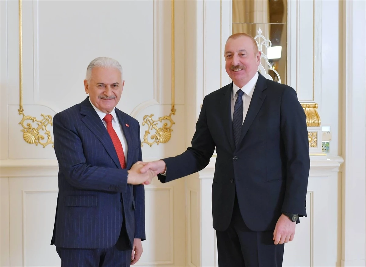Azerbaycan Cumhurbaşkanı İlham Aliyev, Binali Yıldırım ile görüştü