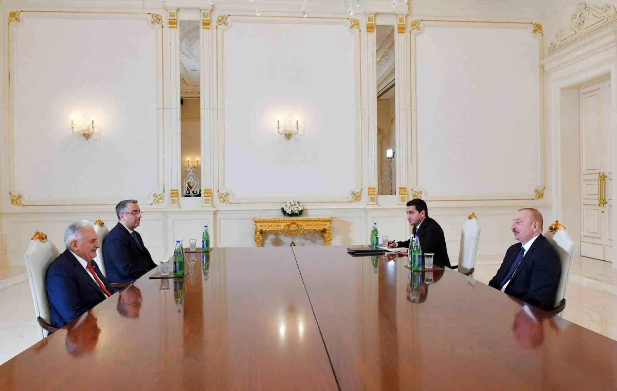 Azerbaycan Cumhurbaşkanı İlham Aliyev, Türk Devletleri Teşkilatı Başkanı Binali Yıldırım\'ı kabul etti