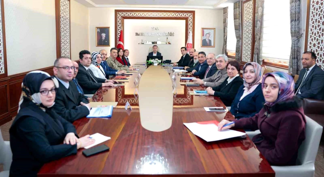 Bayburt Valisi Mustafa Eldivan Başkanlığında Kadına Yönelik Şiddetle Mücadele Toplantısı Gerçekleşti