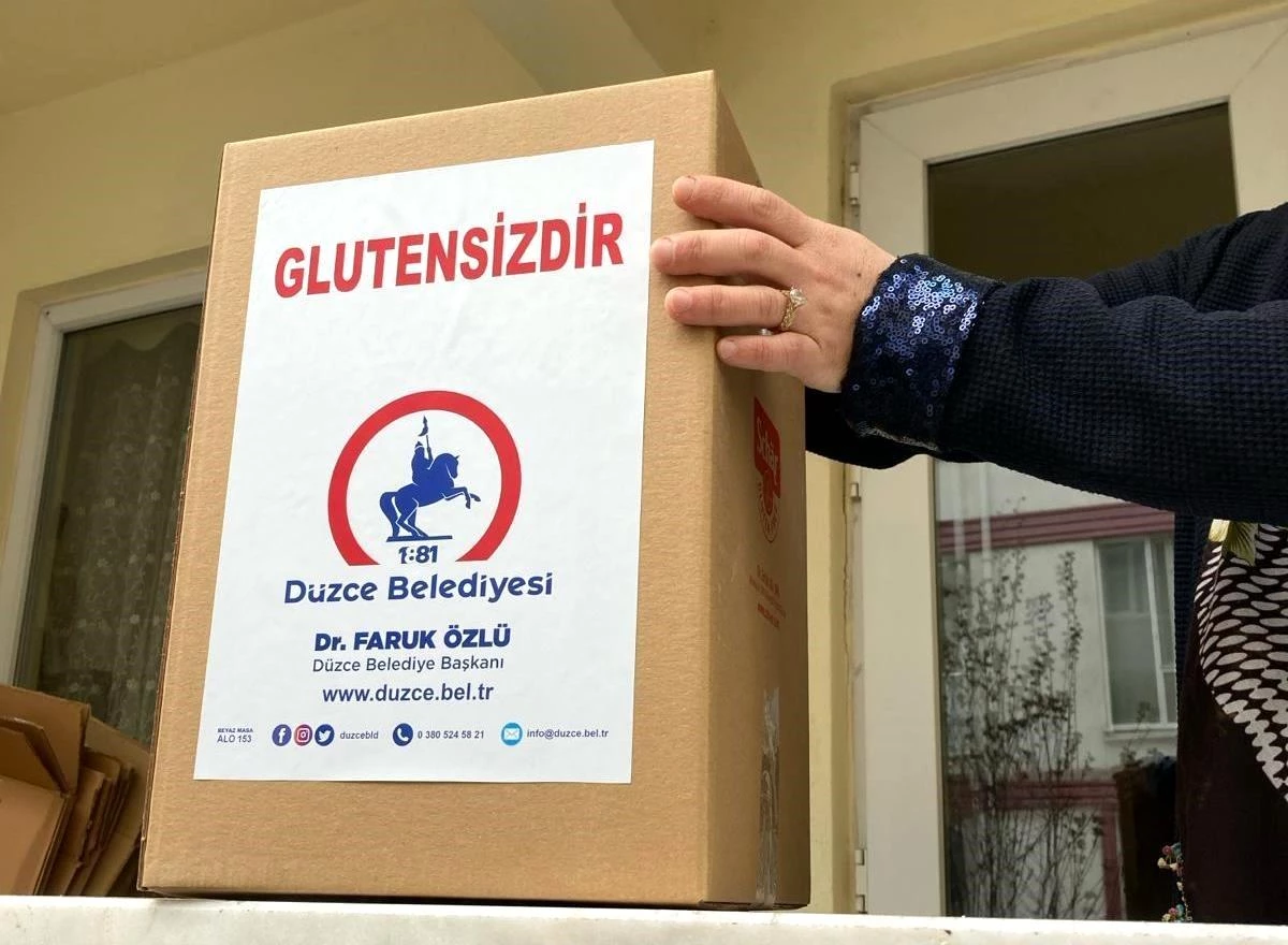 Düzce Belediyesi Çölyak Hastalarına Özel Gıda Paketleri Dağıtıyor