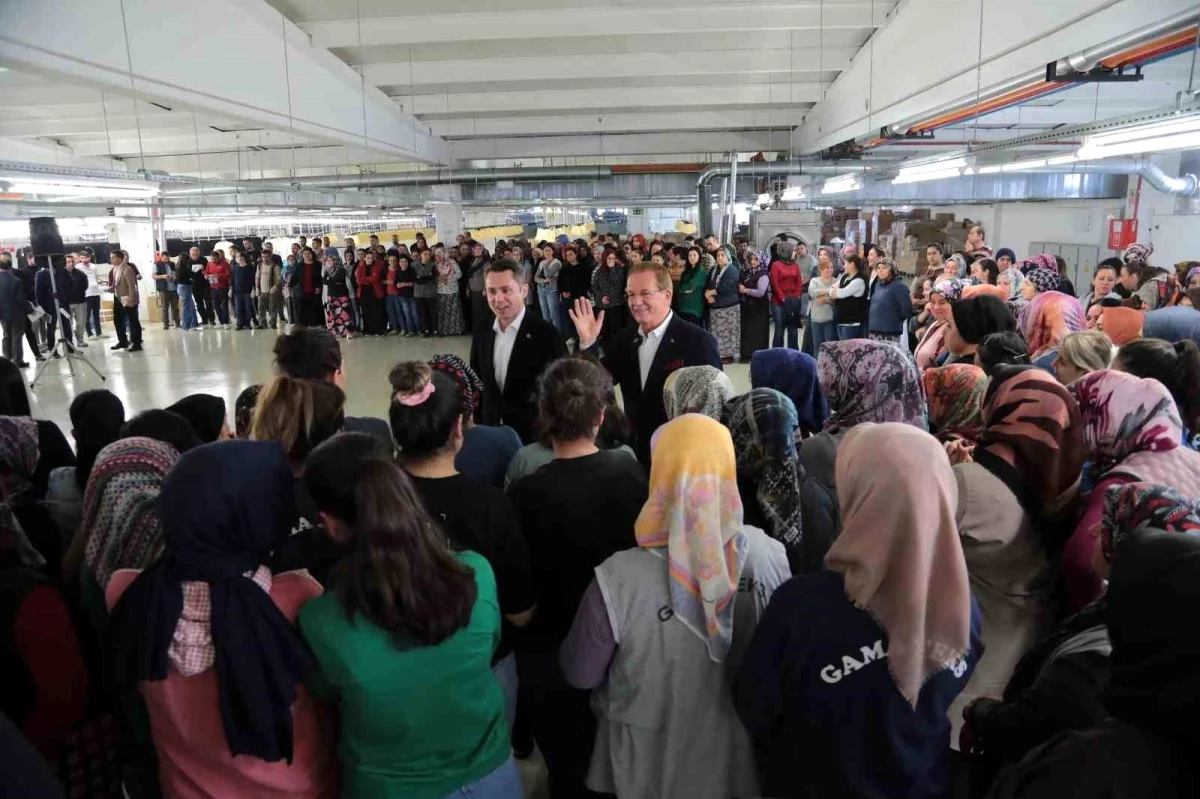 AK Partili Belediye Başkan Adayları Fabrikaları Geziyor
