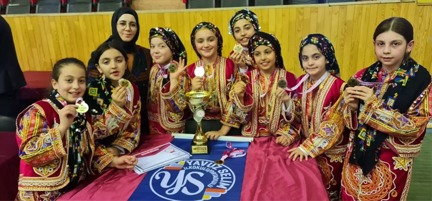 Sivas\'ta Yavuz Selim Ortaokulu halk oyunlarında il birincisi oldu