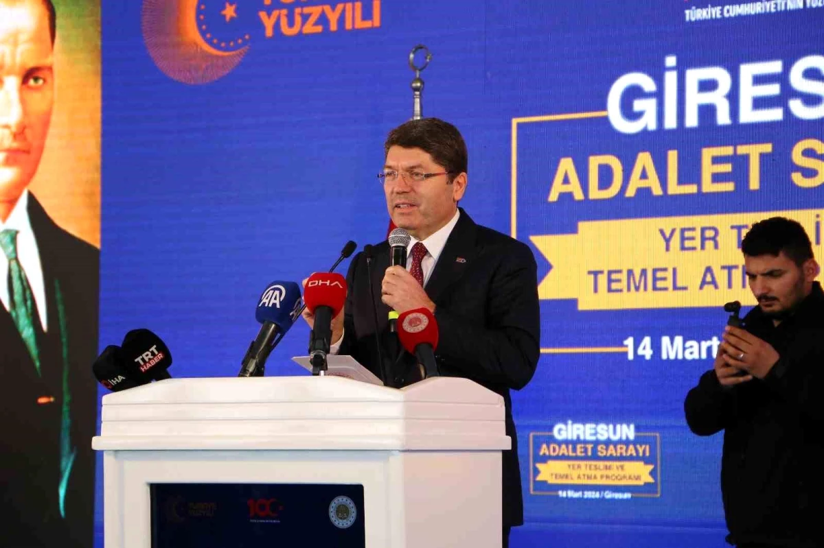 Adalet Bakanı Yılmaz Tunç, Giresun\'da Adalet Sarayı Temel Atma Törenine Katıldı