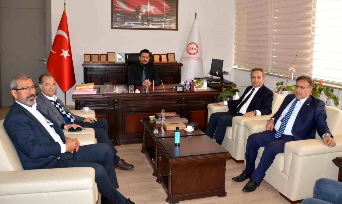 DAİMFED Genel Başkanı Mustafa Karslıoğlu, ATÜ Mühendislik Dekanı Prof. Dr. Ahmet Beycioğlu\'na başarılar diledi