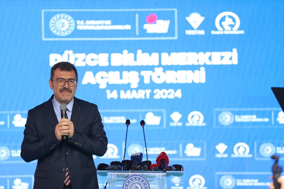 Bakan Kacır, Düzce Bilim Merkezi açılış töreninde konuştu Açıklaması